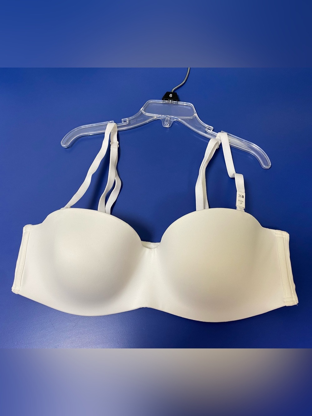 NWT Victoria’s Secret Strapless push-up Convertible Bra white 36B